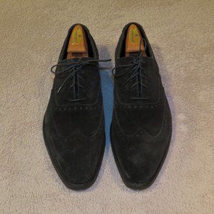 Crockett & Jones Fairford Gray Suede Dainite Sole Balmoral Wingtips 11.5E